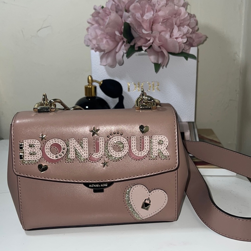 Michael Kors Bags | Michael Kors Bonjour Mini Tan Crssbdy Bag